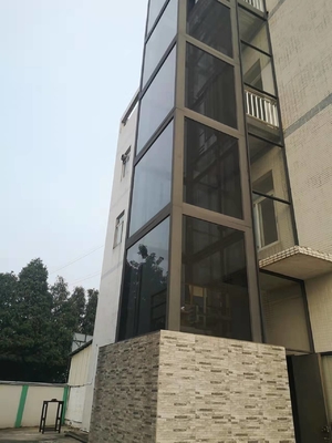 0.63m/s 320KG शाफ्टलेस होम लिफ्ट 4 व्यक्ति आवासीय ग्लास लिफ्ट
