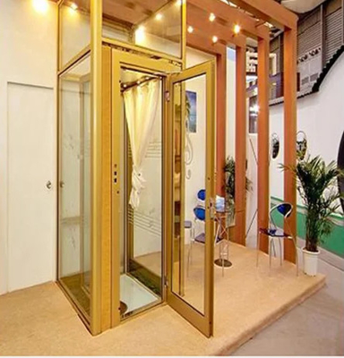 6 व्यक्ति आवासीय लिफ्ट 630KG स्टेनलेस स्टील लिफ्ट केबिन
