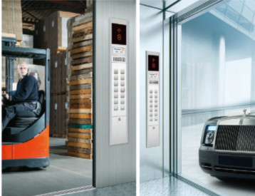 1.0m / s फ्रेट लिफ्ट VVVF कंट्रोल 2000KG मशीन रूम के साथ लिफ्ट